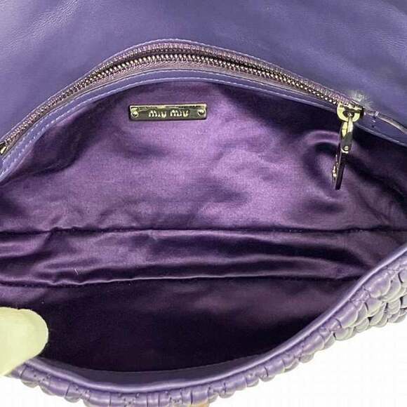 MIU MIU Purple Shoulder Bag - Picture 6 of 9